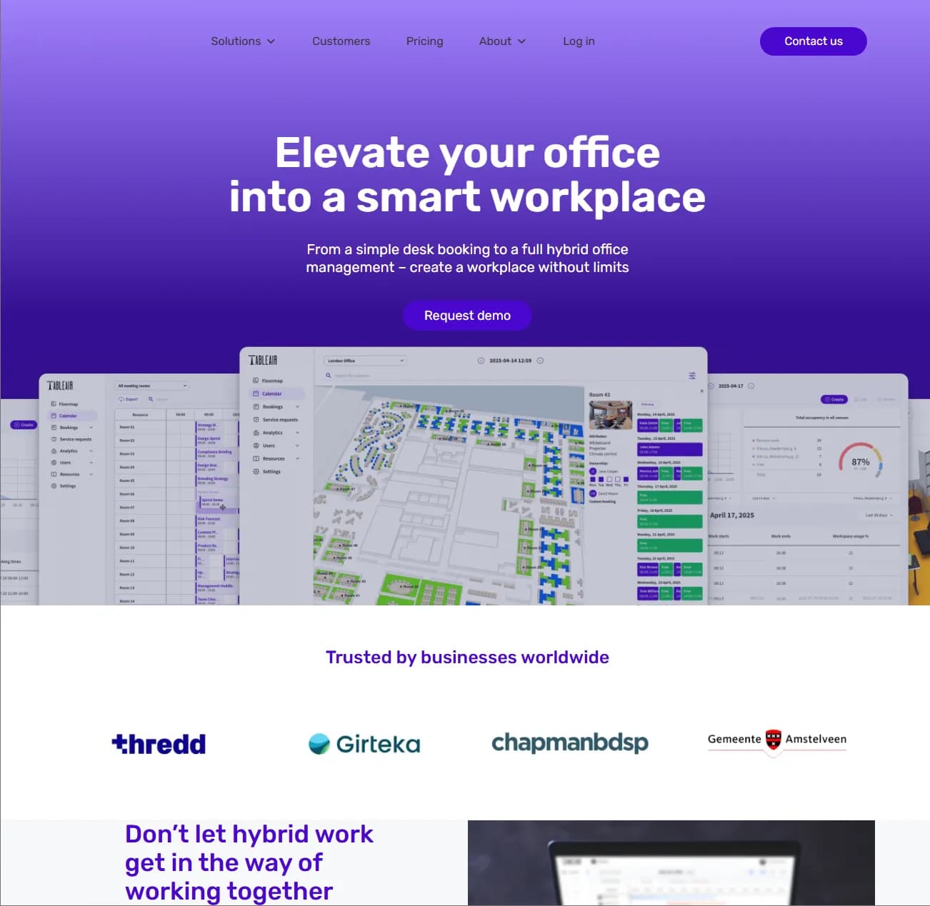 Tableair preview